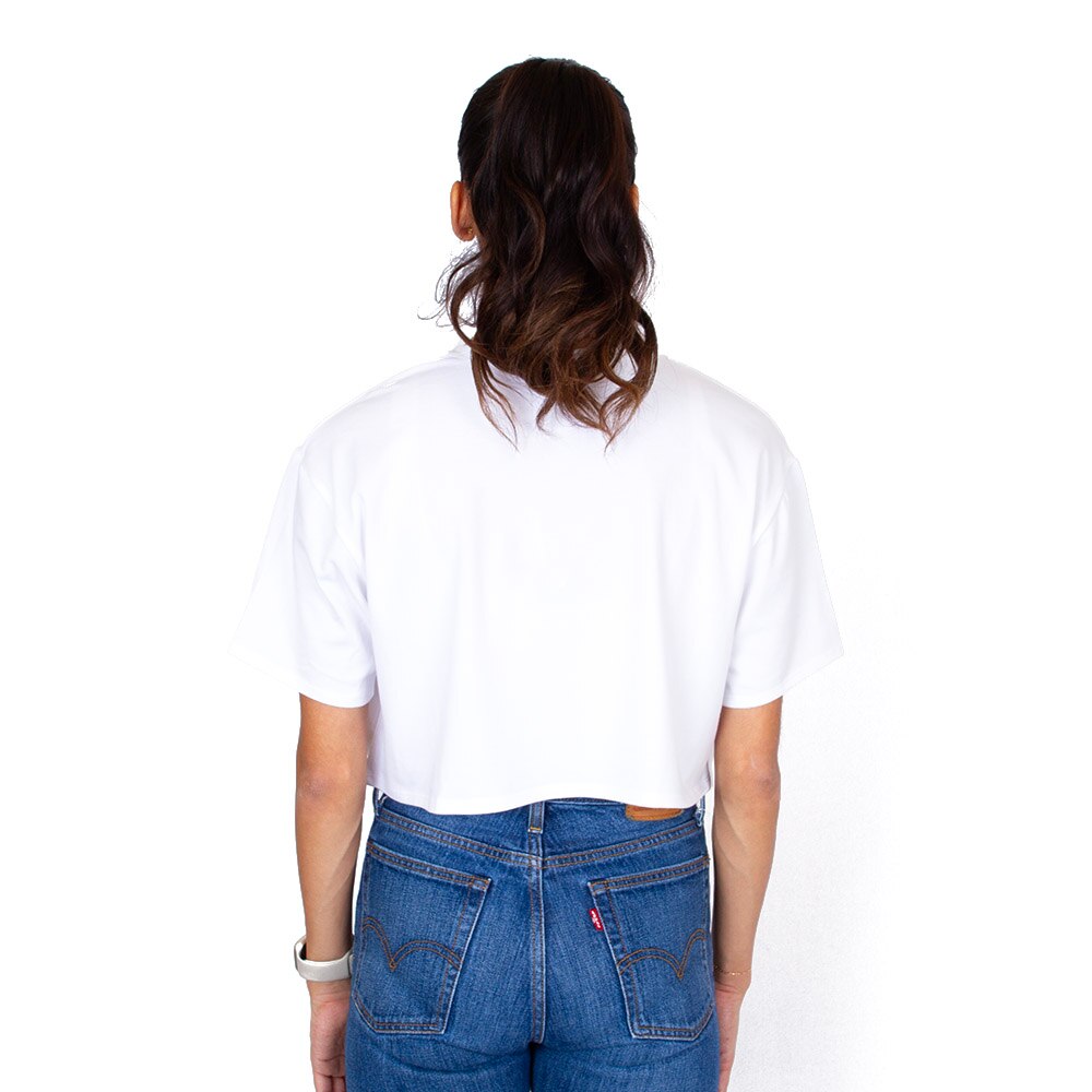 Ducks Spirit, Zoozatz, White, Crop Top, Cotton Blend, Women, Puff ink, T-Shirt, 927973